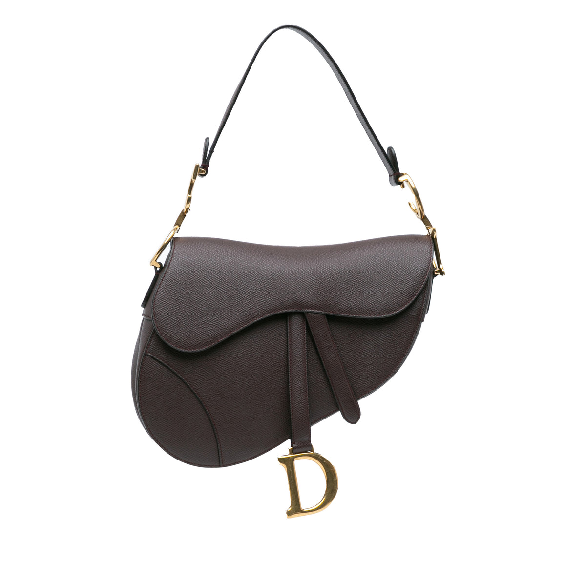 Grained Calfskin Saddle Bag