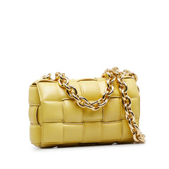 Calfskin Intrecciato Padded Chain Cassette Satchel_1