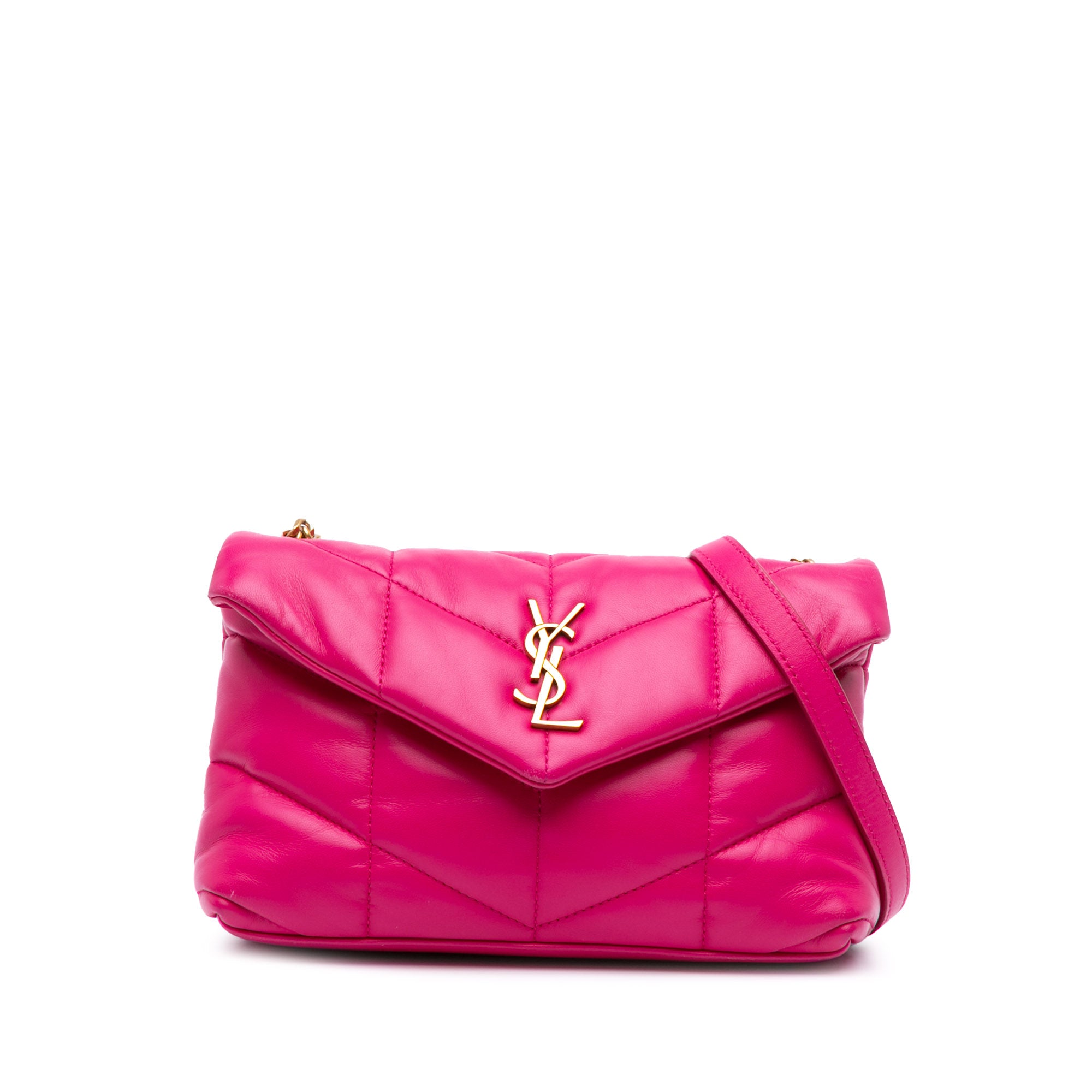 Toy Lambskin Loulou Puffer Crossbody