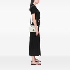 Medium Chevron Sheepskin Monogram College Satchel