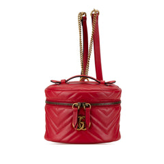 GG Marmont Round Matelasse Leather Backpack