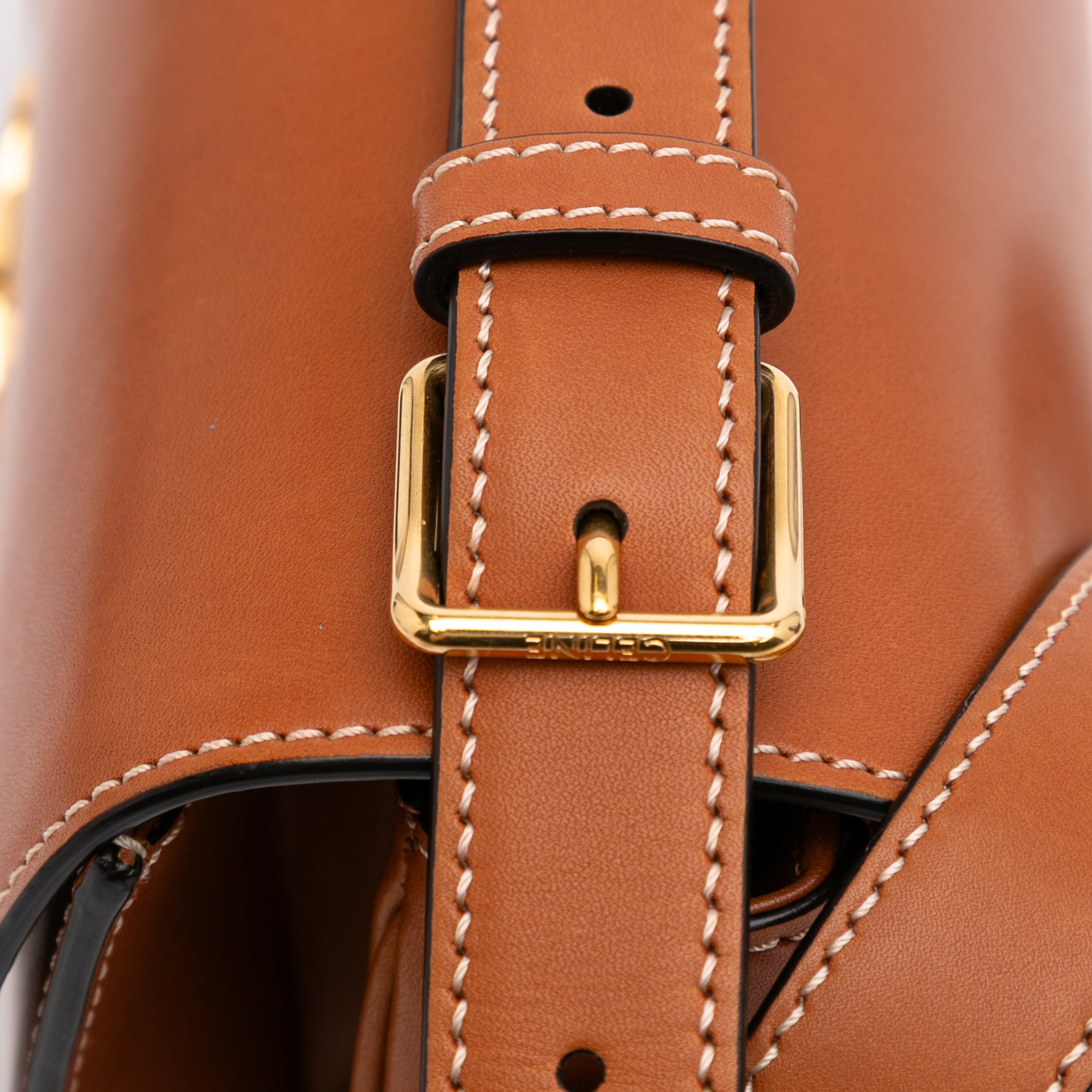 Shiny Calfskin Claude Shoulder Bag