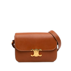 Shiny Calfskin Claude Shoulder Bag