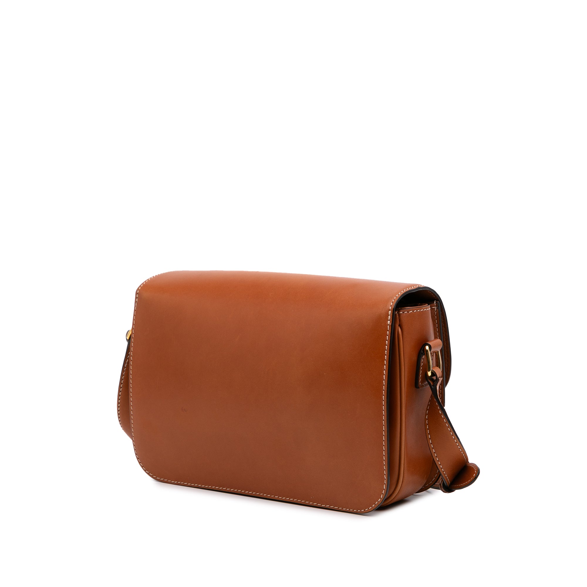 Shiny Calfskin Claude Shoulder Bag
