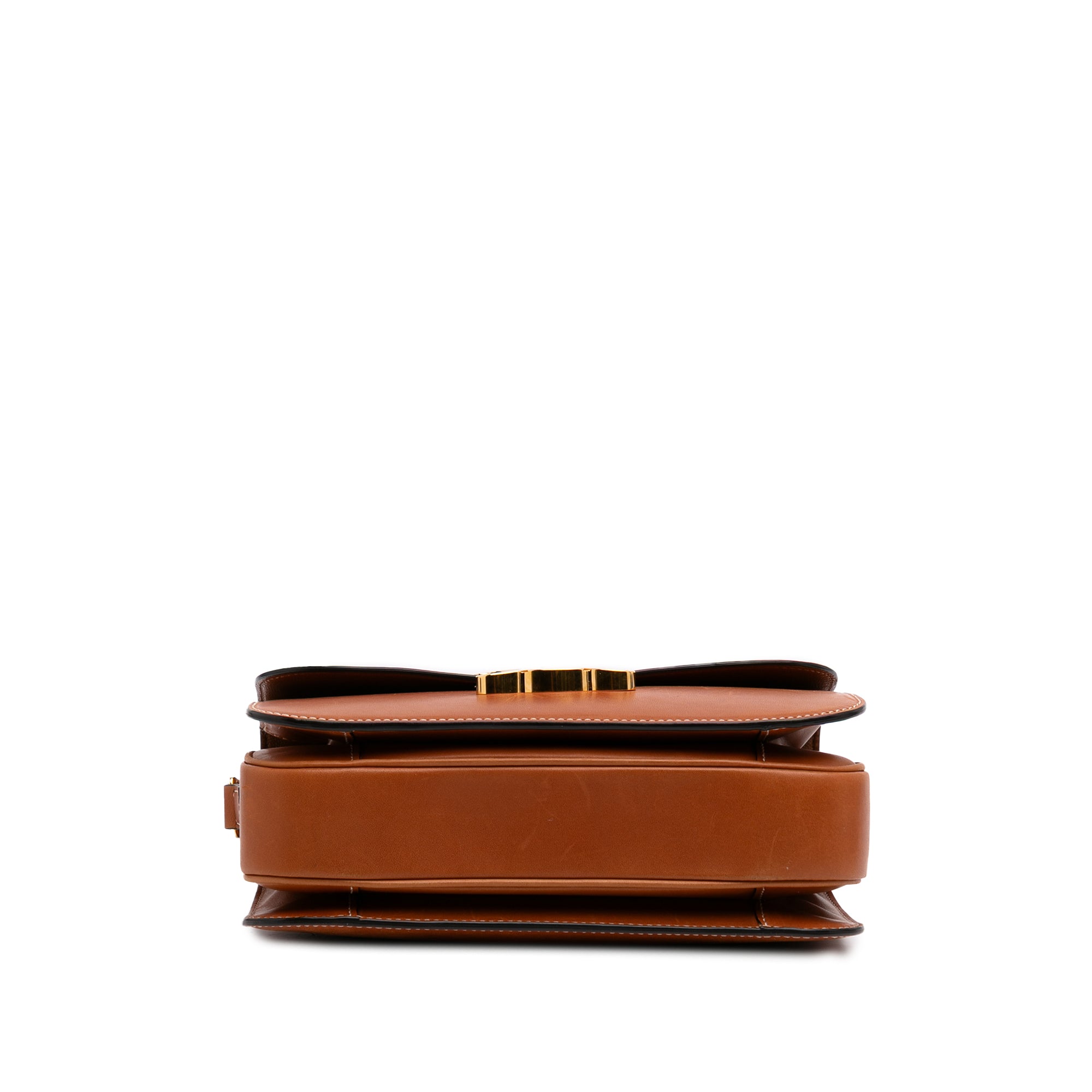 Shiny Calfskin Claude Shoulder Bag