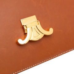 Shiny Calfskin Claude Shoulder Bag