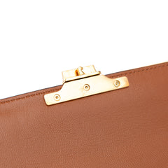 Shiny Calfskin Claude Shoulder Bag