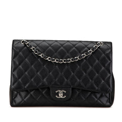 Maxi Classic Caviar Single Flap