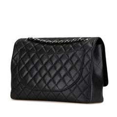 Maxi Classic Caviar Single Flap