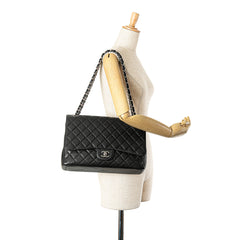 Maxi Classic Caviar Single Flap