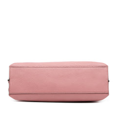 Medium Leather Bamboo Daily Satchel