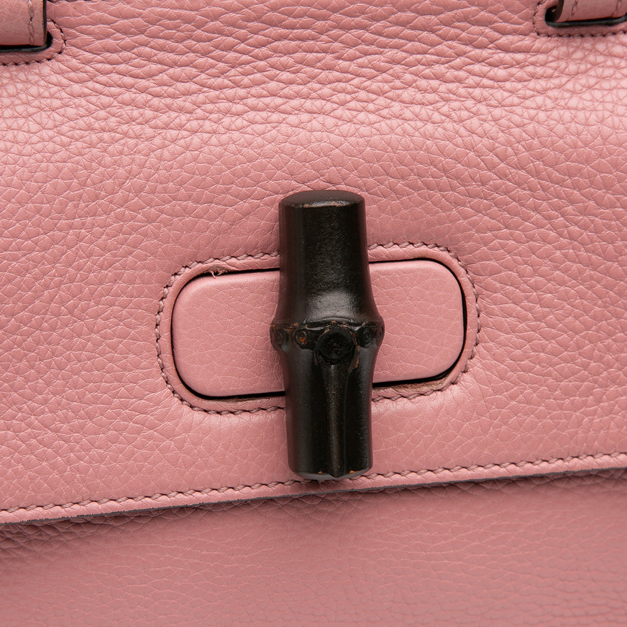 Medium Leather Bamboo Daily Satchel