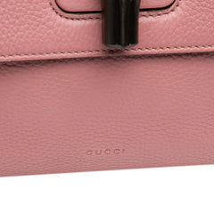 Medium Leather Bamboo Daily Satchel