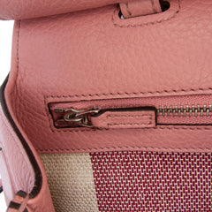 Medium Leather Bamboo Daily Satchel