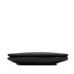 CC Chevron Caviar Pouch
