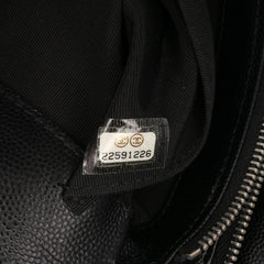 CC Chevron Caviar Pouch