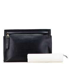 Leather Anagram T Clutch