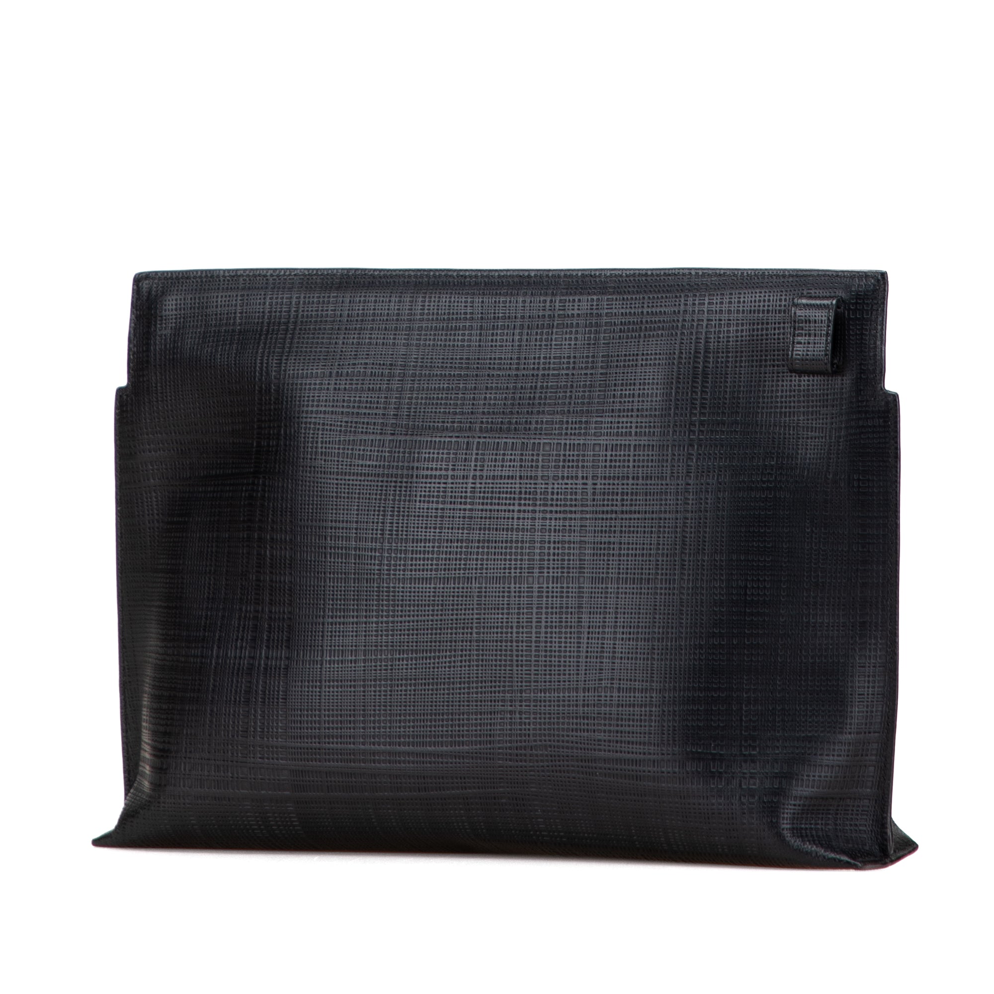 Leather Anagram T Clutch