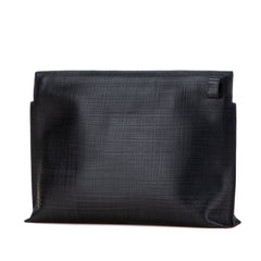 Leather Anagram T Clutch