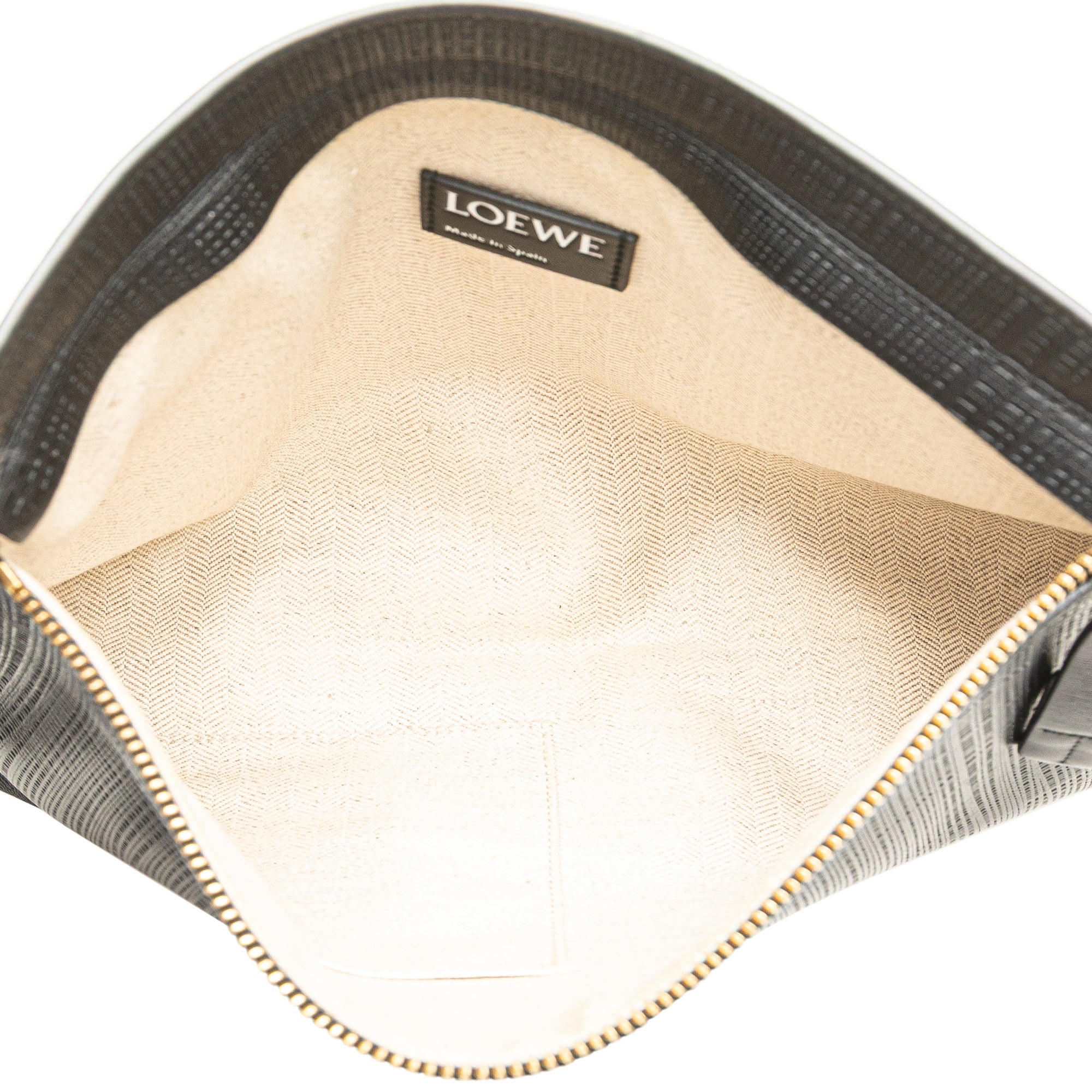 Leather Anagram T Clutch