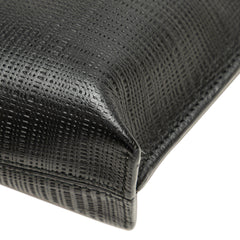 Leather Anagram T Clutch