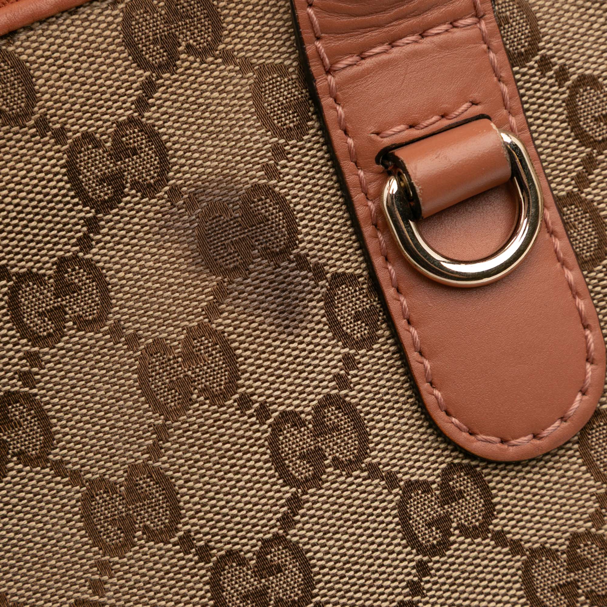 GG Canvas Heart Bit Satchel