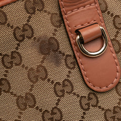 GG Canvas Heart Bit Satchel