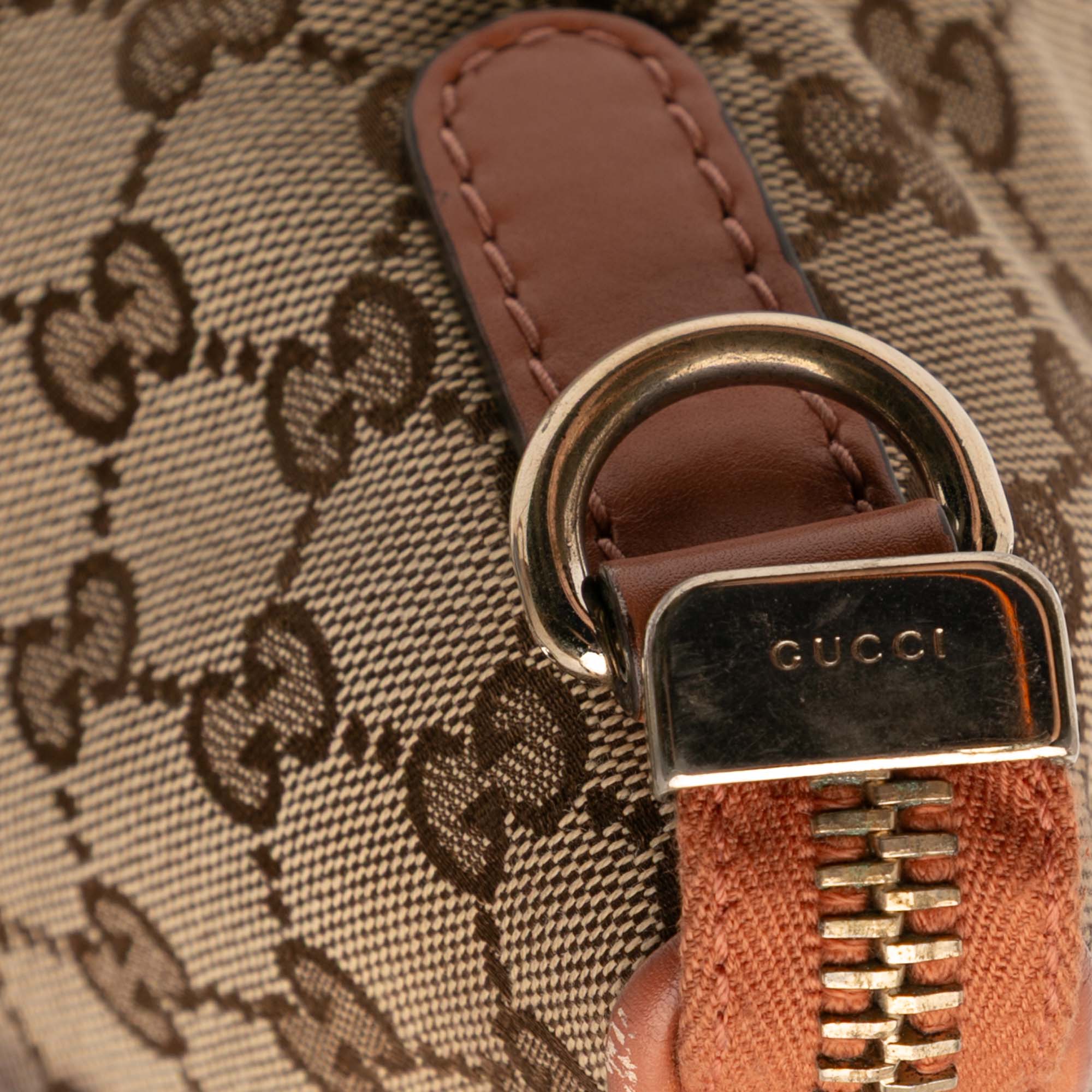 GG Canvas Heart Bit Satchel