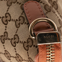 GG Canvas Heart Bit Satchel
