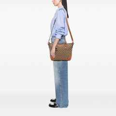 GG Canvas Heart Bit Satchel