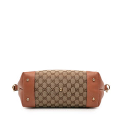 GG Canvas Heart Bit Satchel