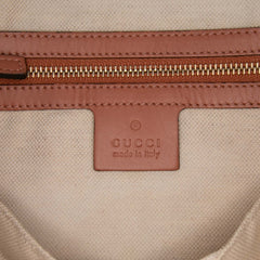 GG Canvas Heart Bit Satchel