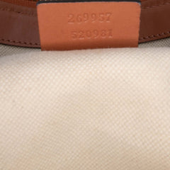 GG Canvas Heart Bit Satchel