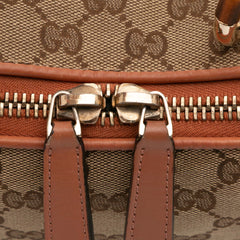 GG Canvas Heart Bit Satchel