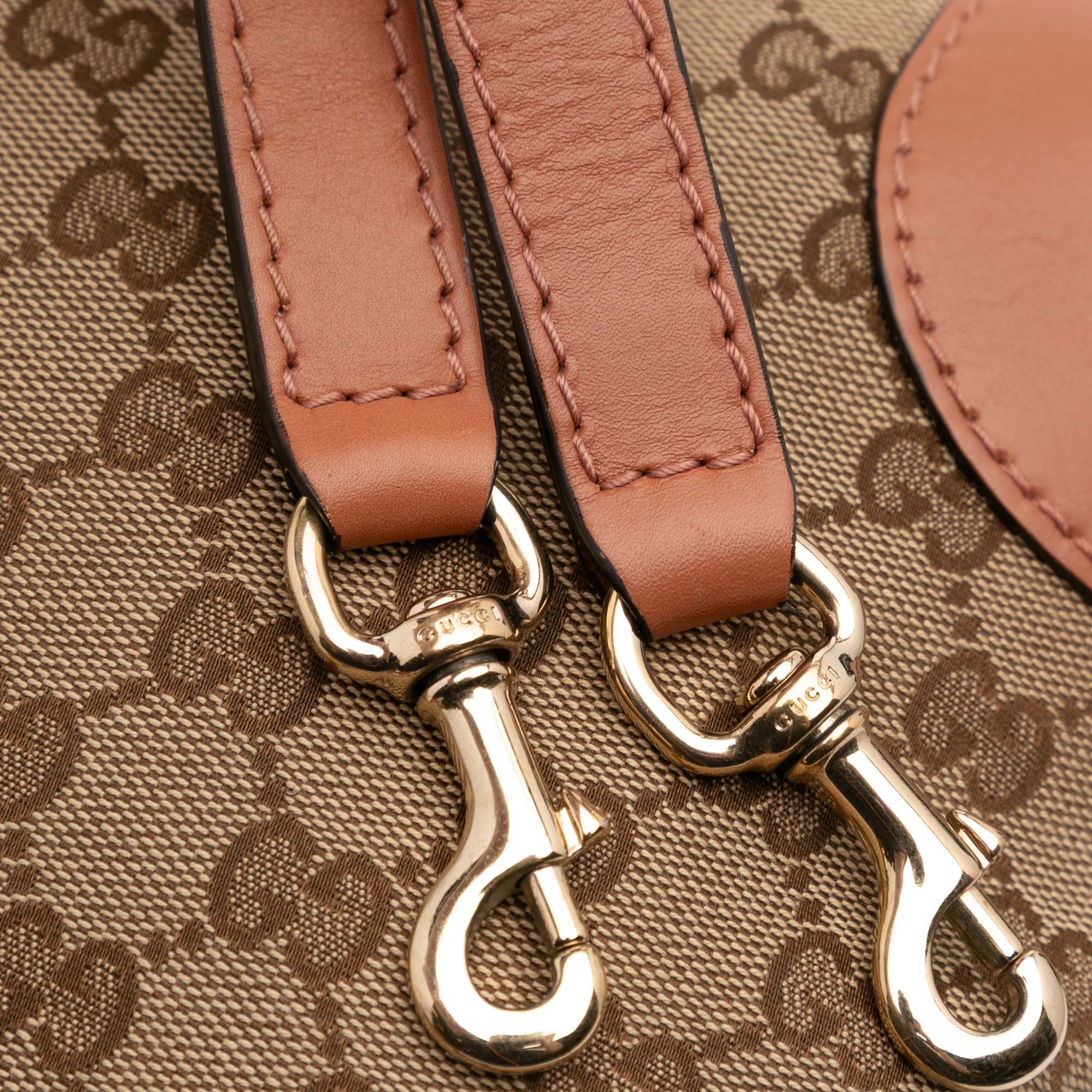GG Canvas Heart Bit Satchel