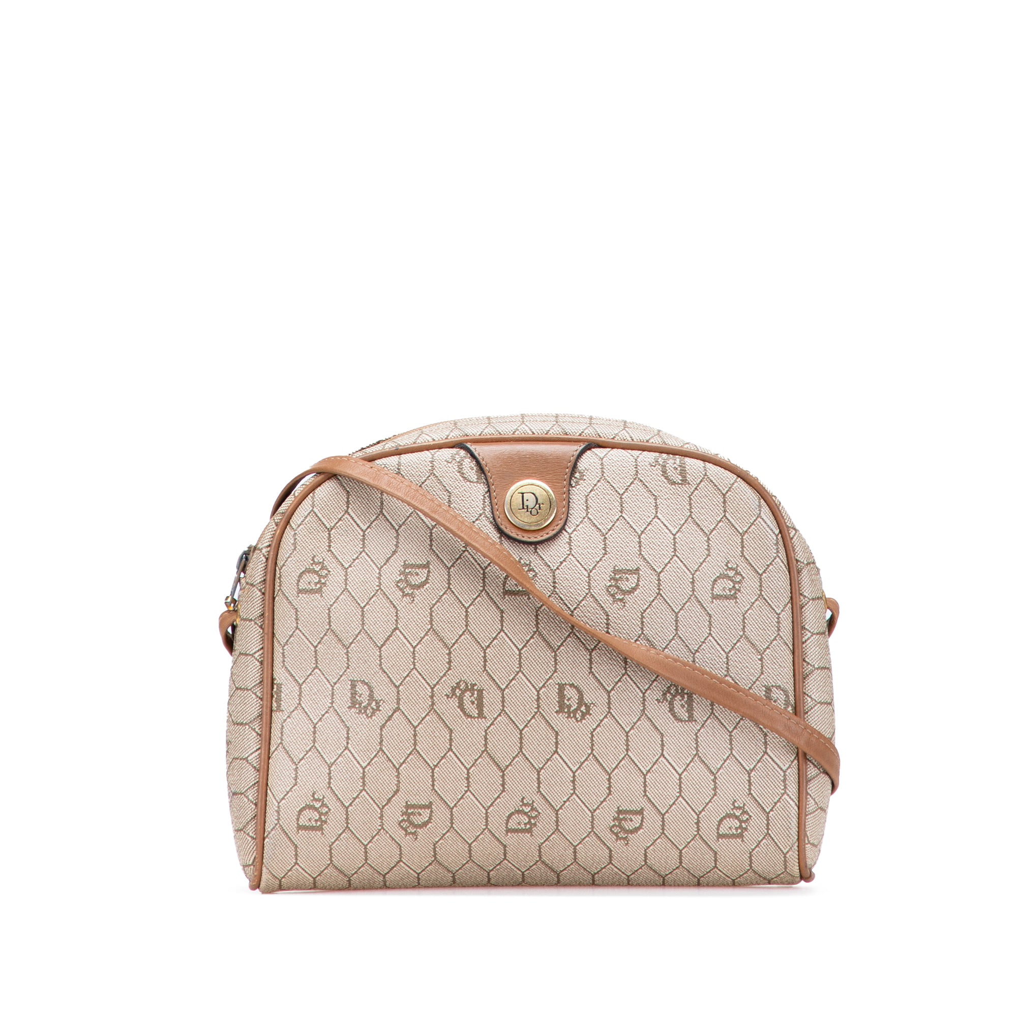 Honeycomb Coated Canvas Crossbody