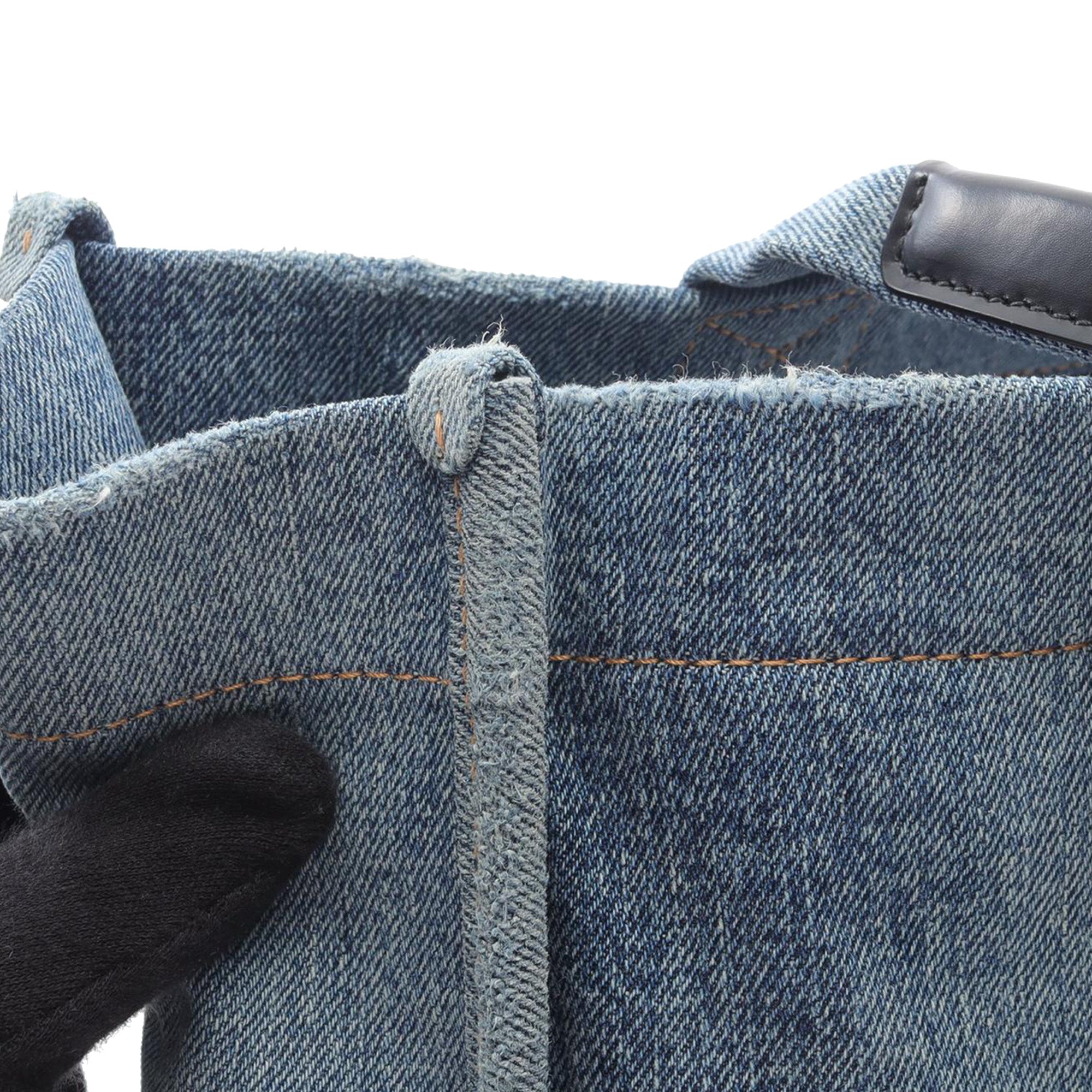Medium Denim Hardware Tote