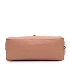 Medium Leather Bamboo Daily Satchel