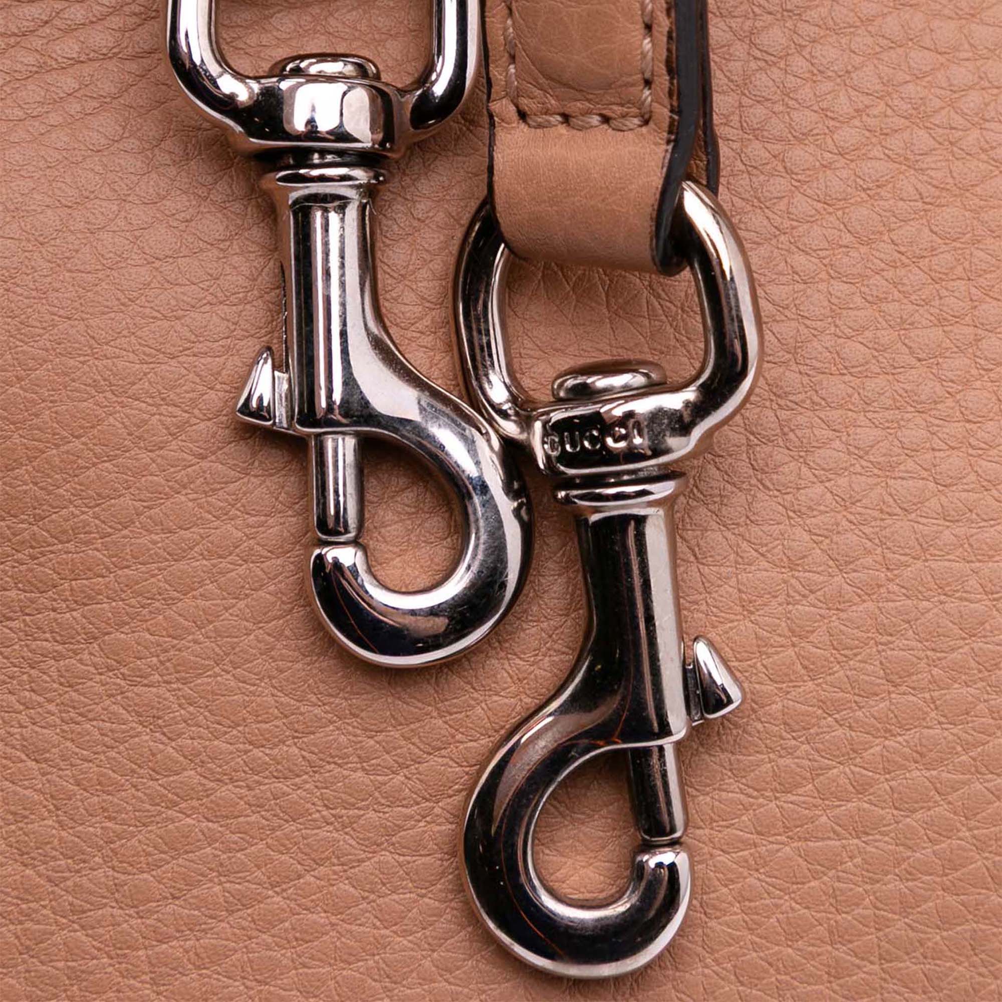 Medium Leather Bamboo Daily Satchel