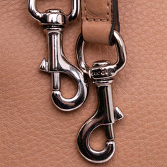 Medium Leather Bamboo Daily Satchel