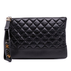 Medium Aged Calfskin Gabrielle O Case Clutch