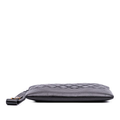Medium Aged Calfskin Gabrielle O Case Clutch