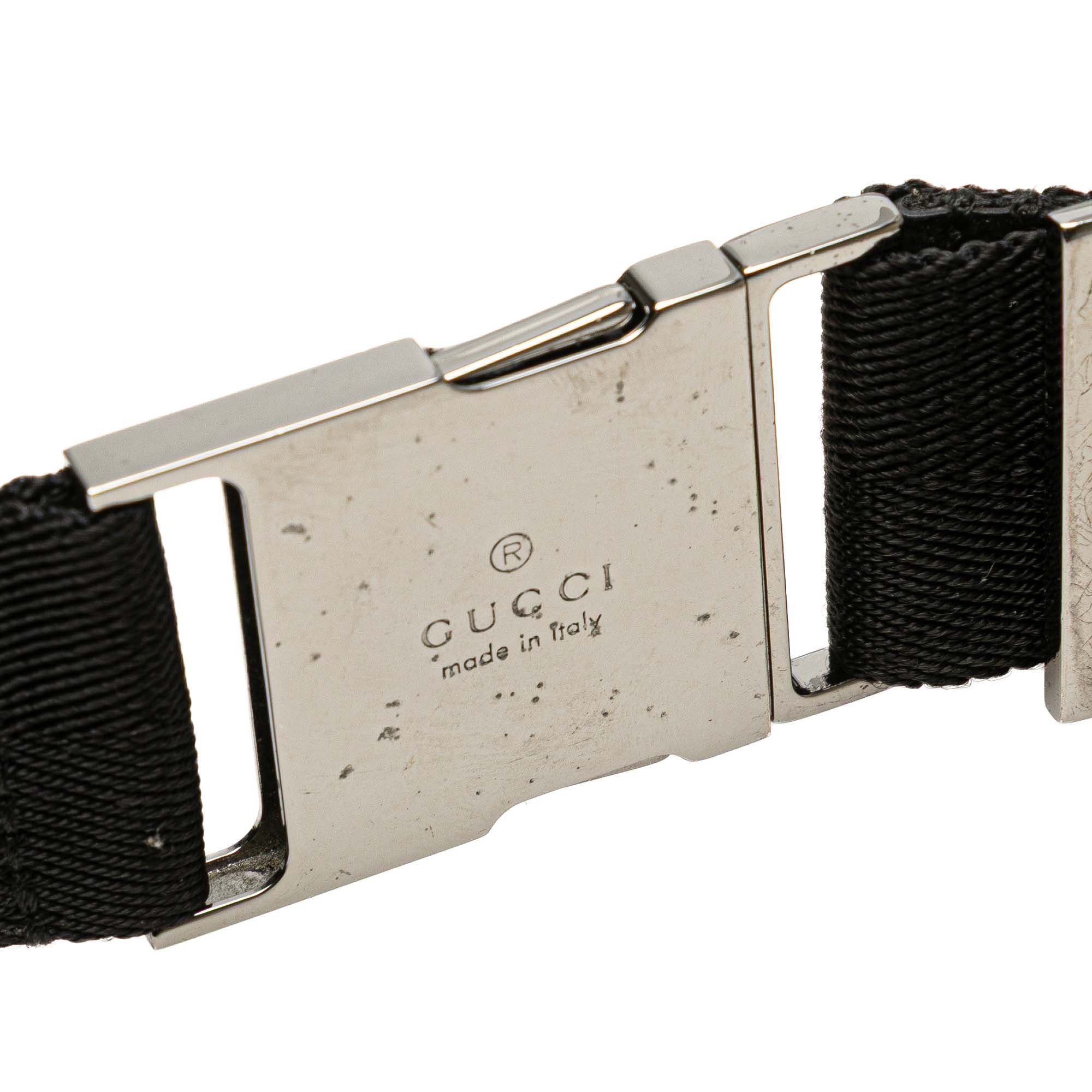 GG Canvas Double Pocket Belt Bag