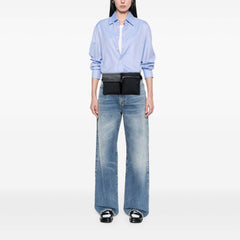GG Canvas Double Pocket Belt Bag