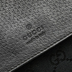 GG Canvas Double Pocket Belt Bag