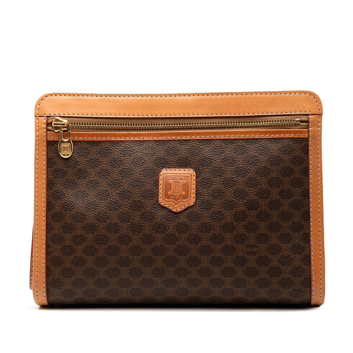 Macadam Coated Canvas Clutch