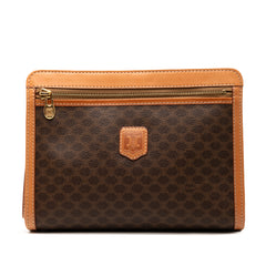 Macadam Coated Canvas Clutch