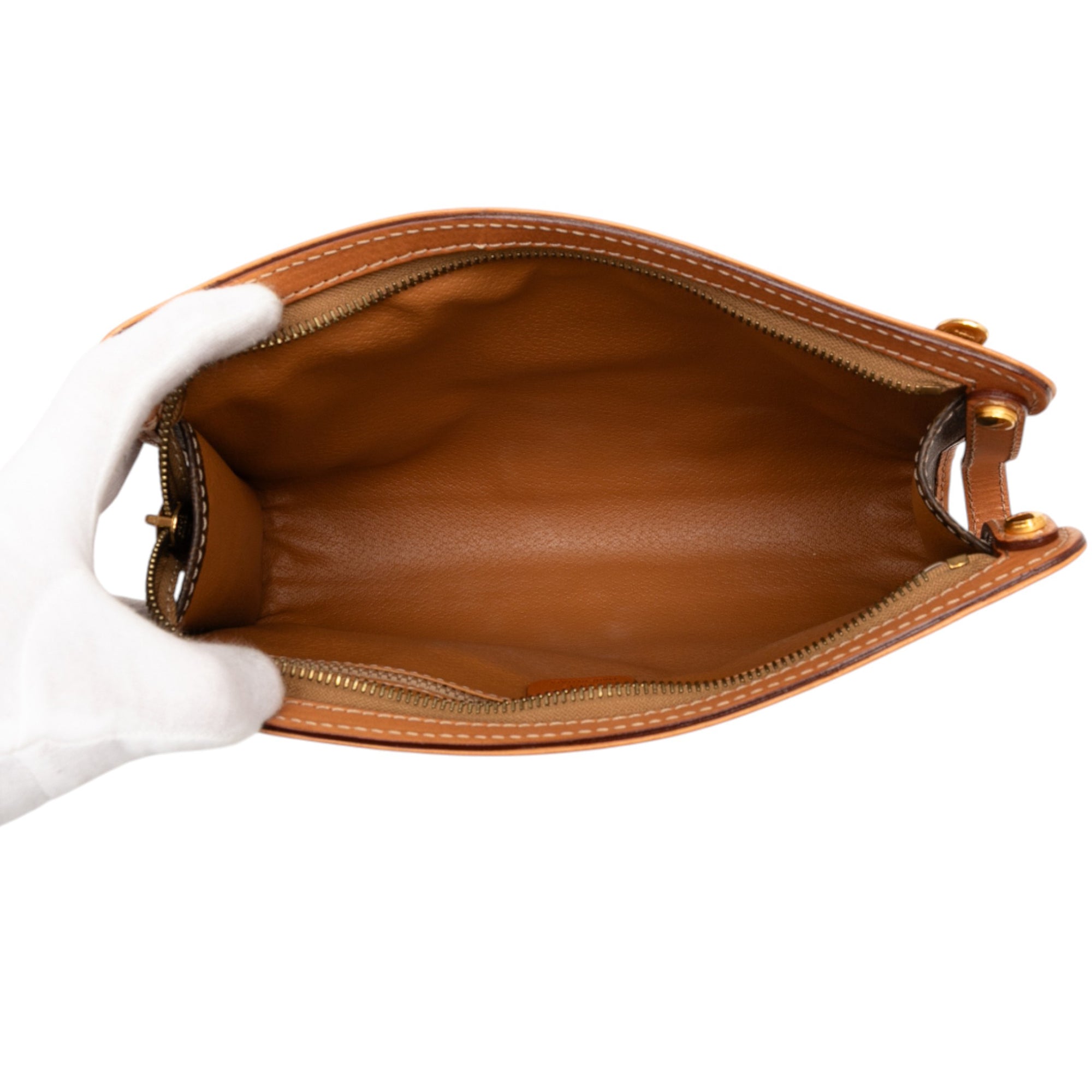 Macadam Coated Canvas Clutch