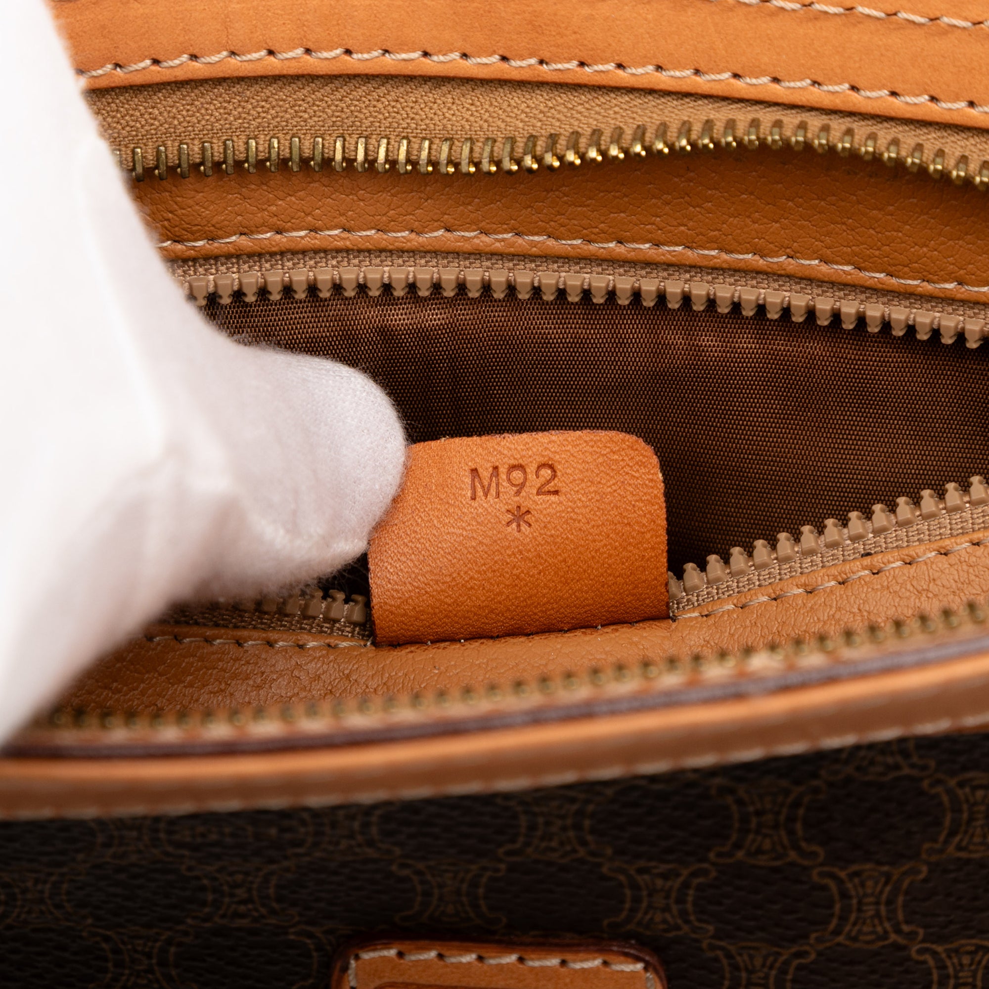 Macadam Coated Canvas Clutch