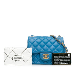 Mini Square Classic Lambskin Single Flap_9